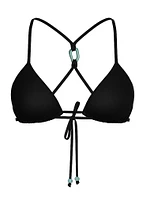Beaded Triangle Bikini Top