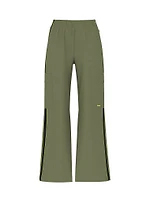 Tech Woven Wide-Leg Pants