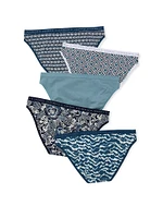 5-Pack Stretch Cotton Bikini Panties