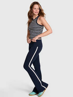 All-Day Cotton Foldover Flare Leggings