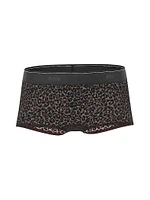 Logo Cotton Shimmer Boyshort Panty