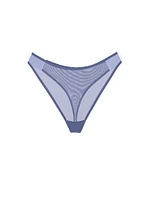 Logo Mesh High-Leg Thong Panty