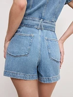 Fit for Success Lite Linen Shorts Jumpsuit