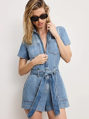 Fit for Success Lite Linen Shorts Jumpsuit