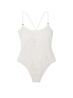 Archives Beach Lace Cheeky One-Piece Swimsuit