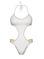 Archives Crochet Scuba Cheeky Monokini One-Piece Swimsuit