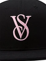 Logo Monogram Flat-Brim Baseball Hat