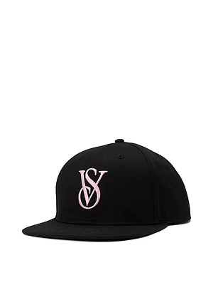 Logo Monogram Flat-Brim Baseball Hat