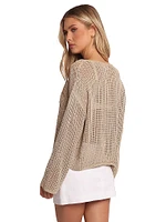 Desiree Open Weave Knit Sweater