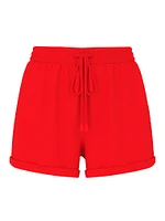 Fleece Rolled Hem Short