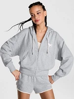 Ivy Terry Shrunken Full-Zip Hoodie