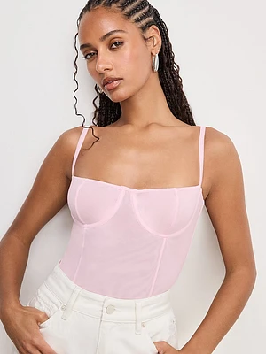 Corset Demi Mesh Bodysuit