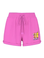 Ivy Fleece Rolled Hem Shorts