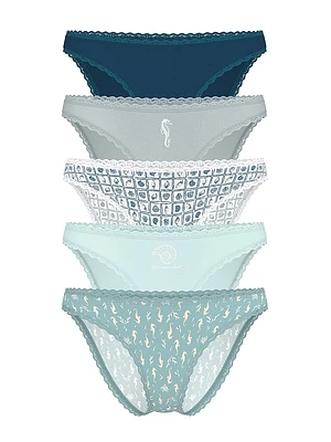 7-Pack Lace-Trim Bikini Panties