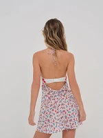 Forget Me Not Embroidery Slip Dress