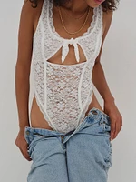 Sally Stretch Lace Teddy