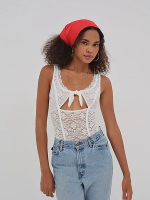 Sally Stretch Lace Teddy