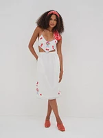 Forget Me Not Embroidery Bra Top