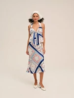 Summer Scarf Midi Skirt