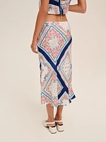 Summer Scarf Midi Skirt