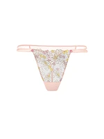 Wildflower Embroidery Thong Panty