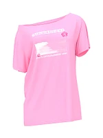 Campus Cotton Off-The-Shoulder Tee