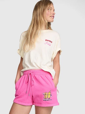Ivy Fleece Rolled Hem Shorts