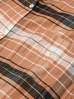 Modal-Cotton Button-Front Sleepshirt