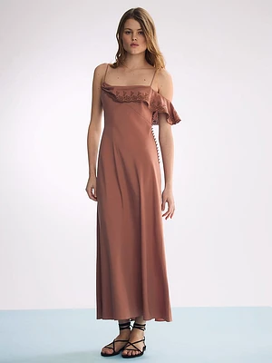 Atelier Victoria's Secret X Altuzarra Georgette Draped Ruffle Dress