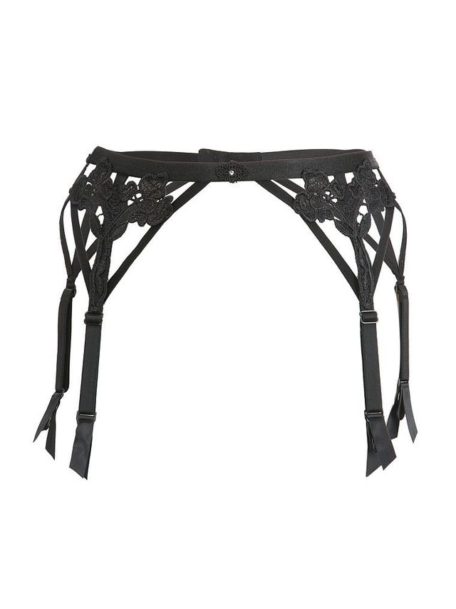 black garter belt victoria's secret Garter Suspenders main image 1