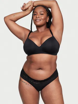 Lace Waist Cotton Hiphugger Panty