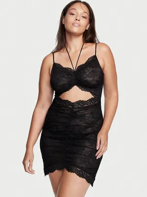 Ruched Lace Slip