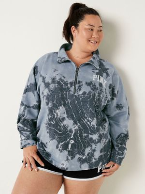 Fleece Oversized Quarter-Zip Sweatshirt