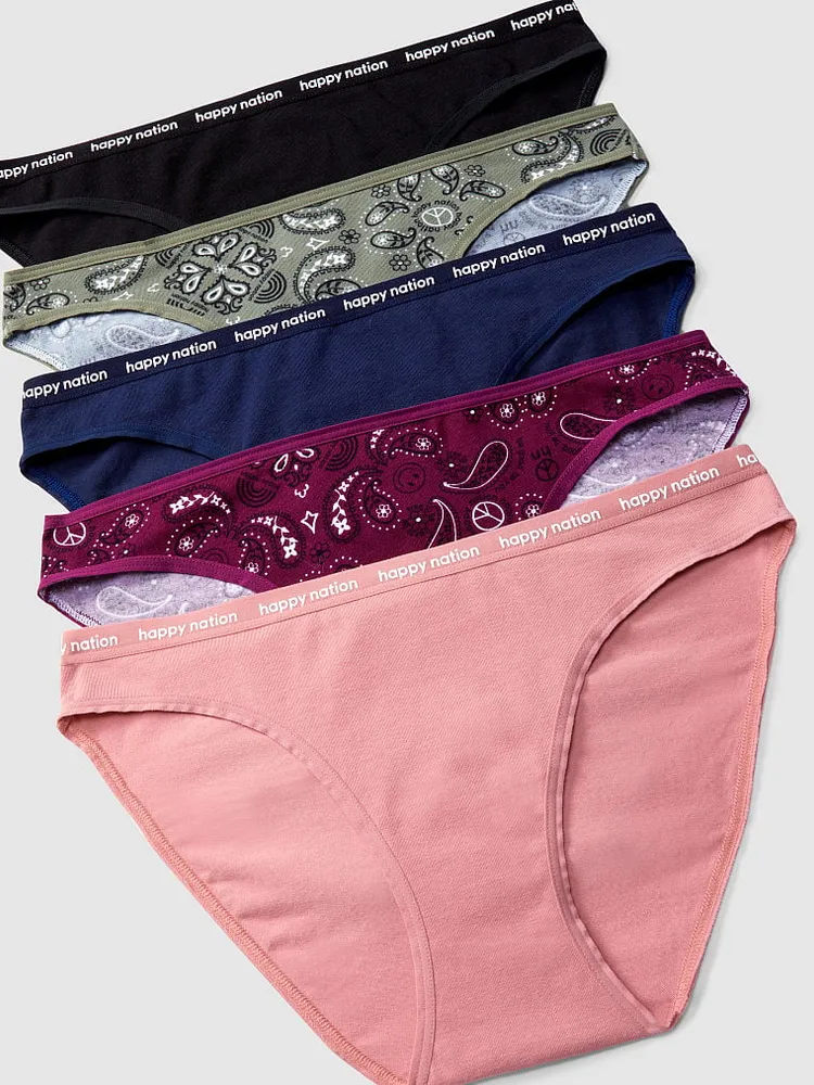 5-Pack Cotton Bikini Underwear