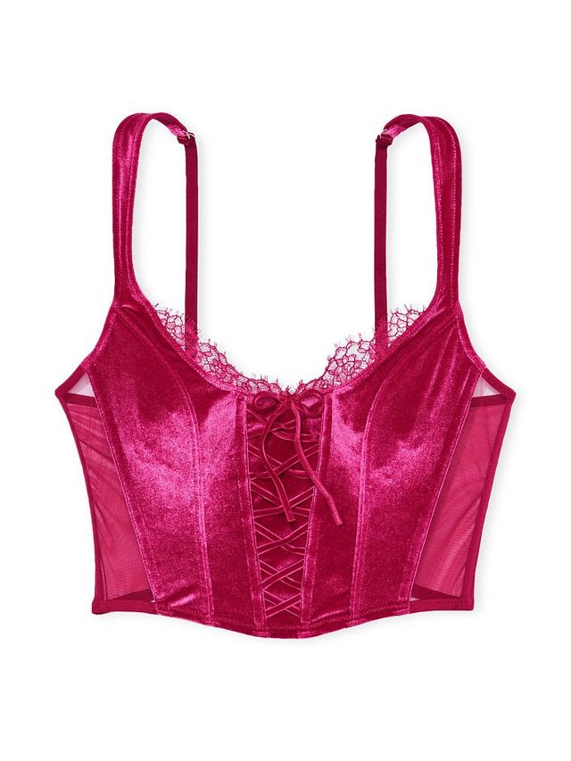 Buy Ziggy Glam Floral Embroidery Unlined Corset Top - Order Bras online  1122181900 - Victoria's Secret US
