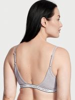 Logo Cotton Scoop Bralette