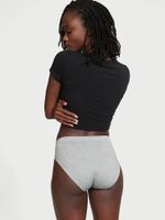 Seamless Lace-Trim High-Leg Brief Panty