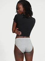 Seamless Lace-Trim High-Leg Brief Panty