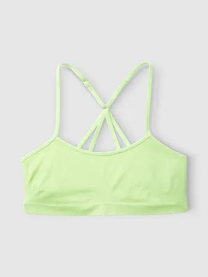 Seamless Scoop Neck Racerback Sports Bra