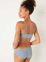 Soft Seamless Pointelle Lightly Lined Bralette