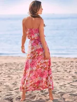 Summer Strapless Maxi Dress