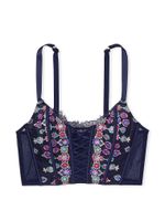 Unlined Bejeweled Embroidery Corset Top