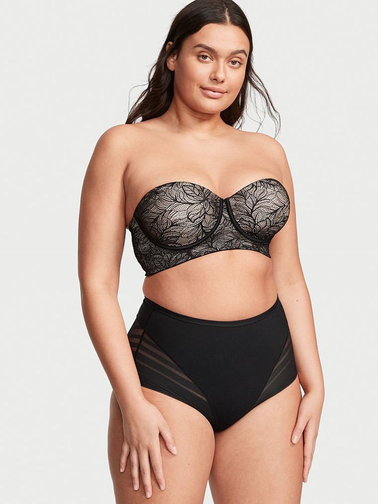 Leonisa Push Up Laced Balconette Bras for Women with Contour Cups