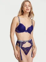 Shine Strap Lace Garter Belt