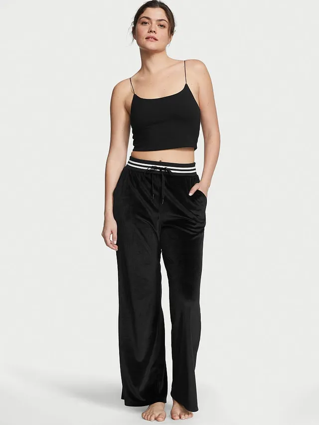 Buy Velour Ribbed High-Rise Jogger Pants - Order Bottoms online 5000008421  - Victoria's Secret US