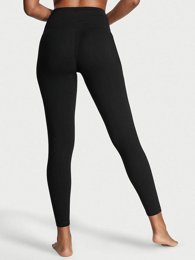 Cotton Mid-Rise Foldover Leggings