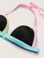 Push-Up Triangle Bikini Top with Rings
