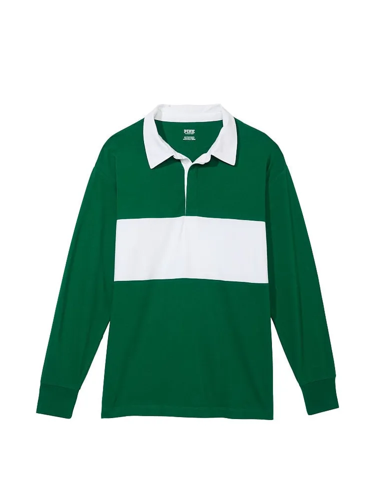 Cotton Long-Sleeve Rugby T-Shirt