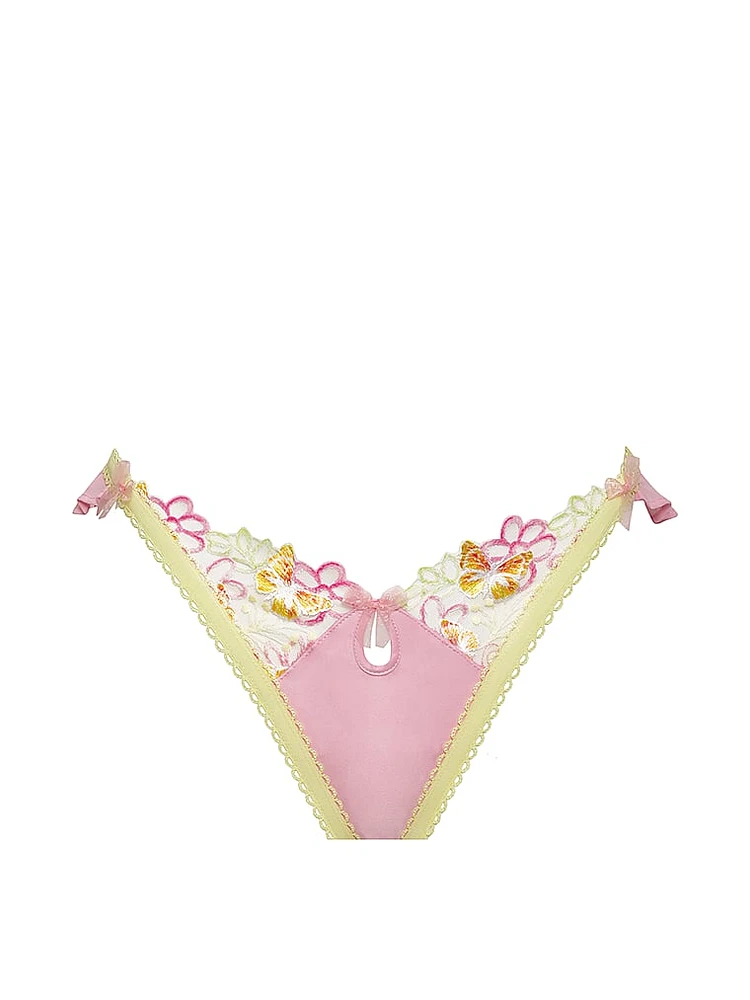 Sunset Butterfly Ruffle Thong Panty