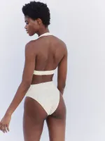 Jenna High-Waist Full-Coverage Bikini Bottom